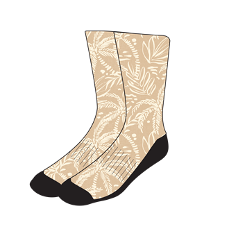 Recycled Polyester Sandy Palms Socks